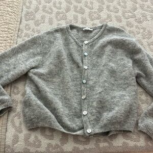 American Vintage Women's Vitow Cardigan × Small x GRIS CLAIR CHINE